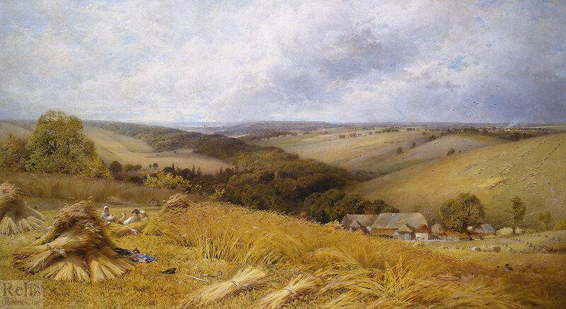 Farmers in a Wheat Field