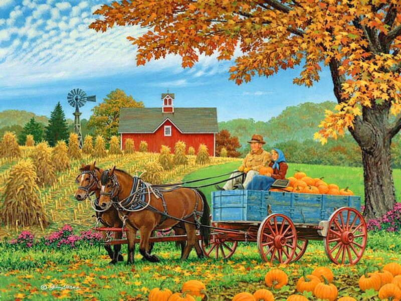 Farmers in Wagon