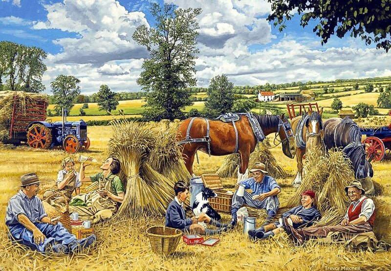 Farmers on Harvest Break