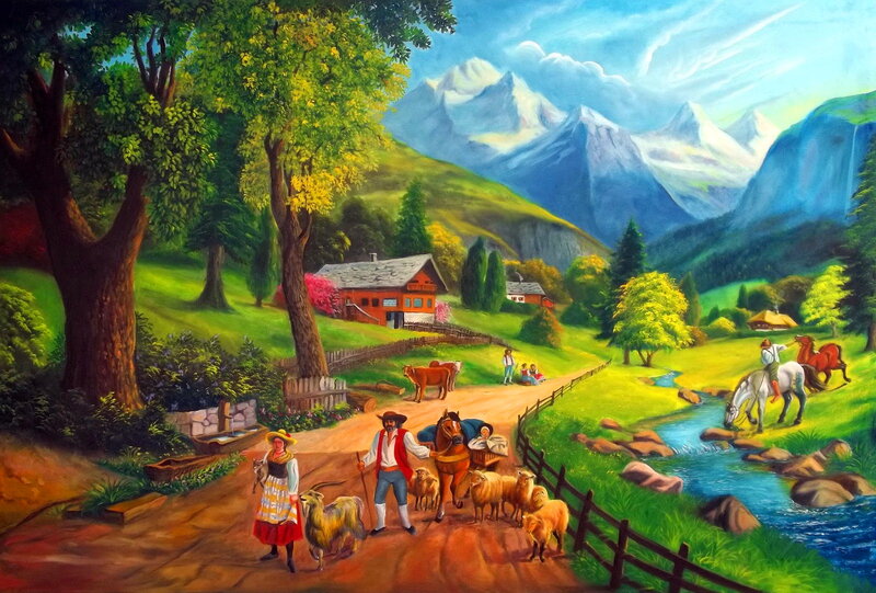 Farmers with Livestock