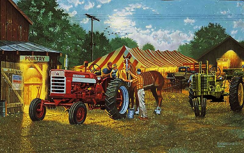 Farmers with Tractors