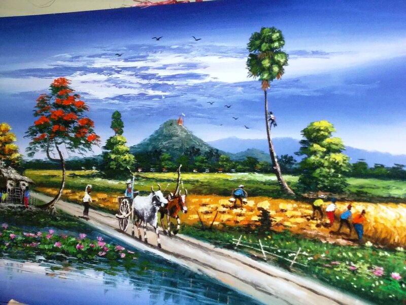 Farmers Working in Fields