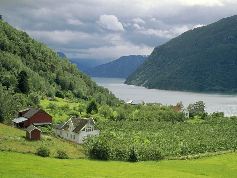 Farmhouse by Fjord — Green