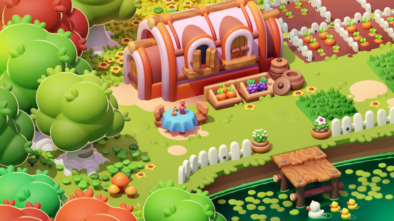 Farmhouse in Garden