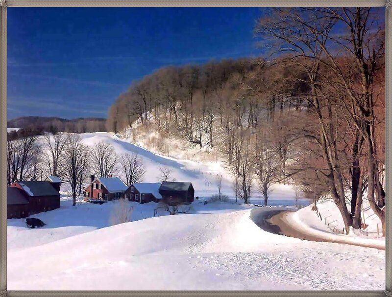 Farmhouse in Snow