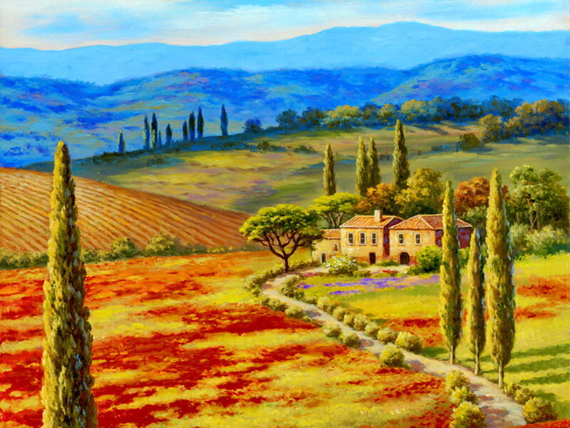 Farmhouse in Tuscany — Red