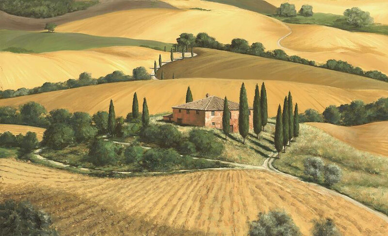 Farmhouse in Tuscany — Yellow