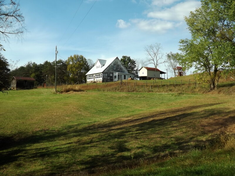 Farmhouse on a Hill — Green, Serene