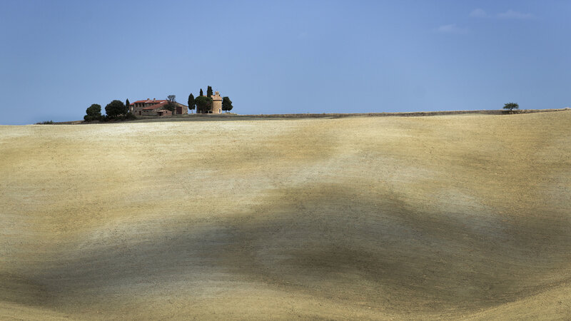 Farmhouse on Hilltop — Blue