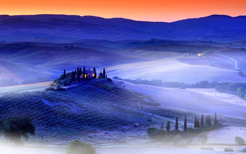 Farmhouse on Hilltop — Orange, Serene