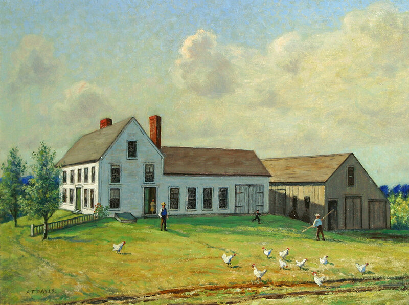 Farmhouse with Chickens
