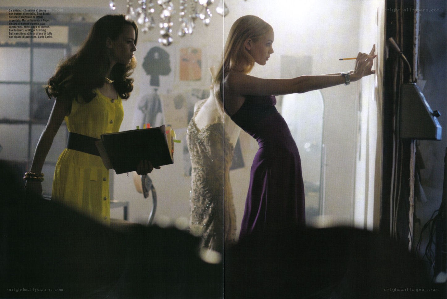 Fashion designers at work
