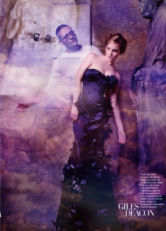 Fashion editorial with model and man