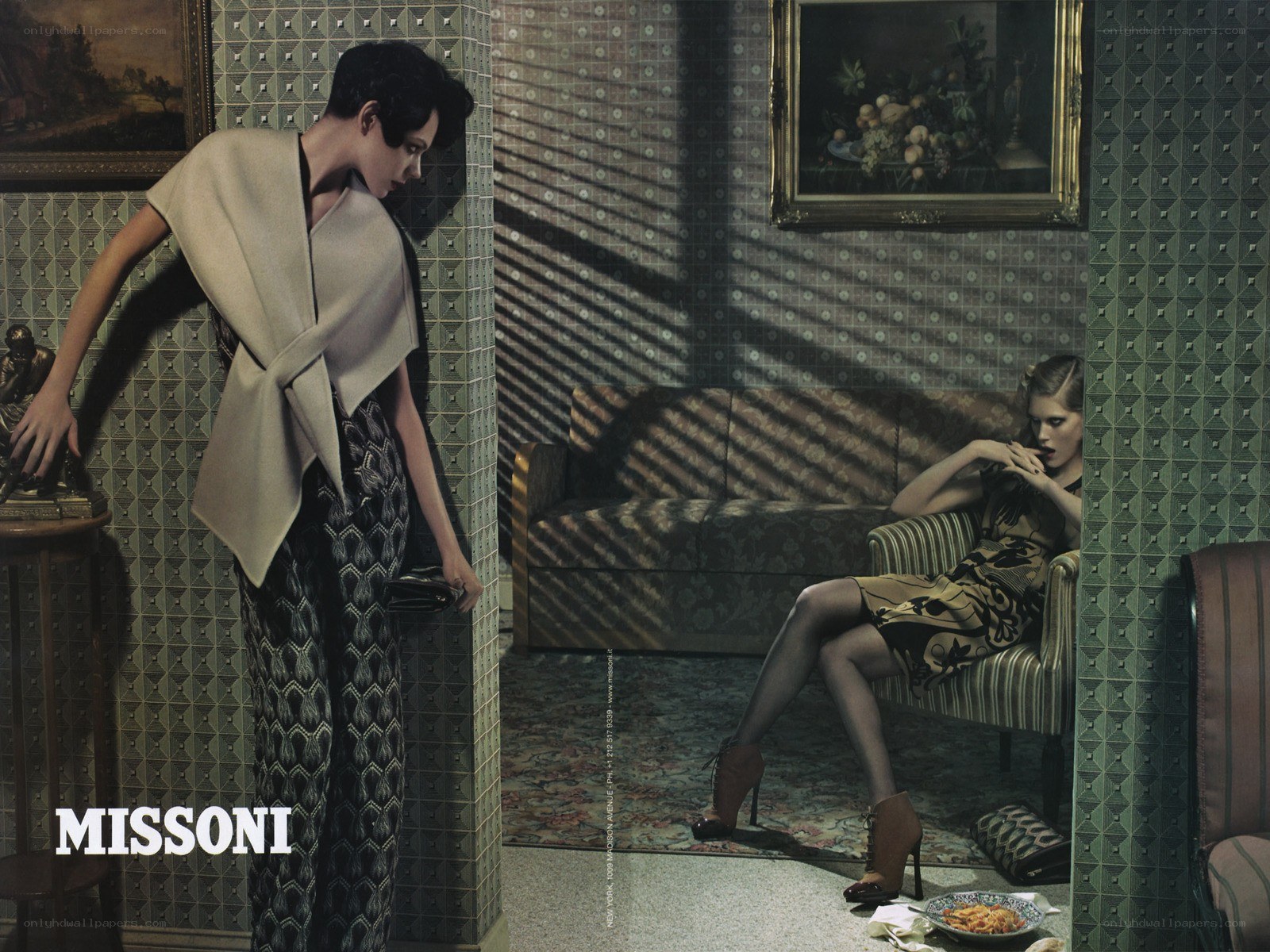 Fashion editorial with two models