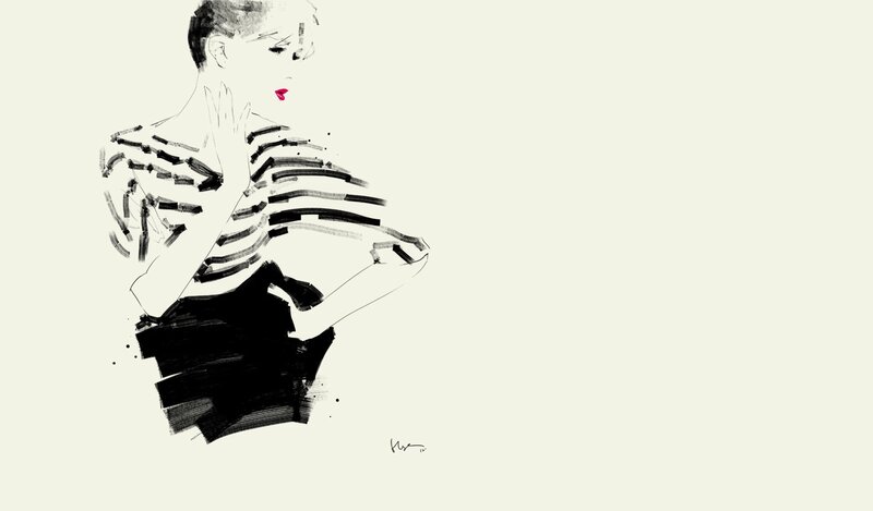 fashion illustration of woman