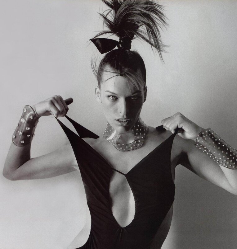 Fashion model with avant-garde style