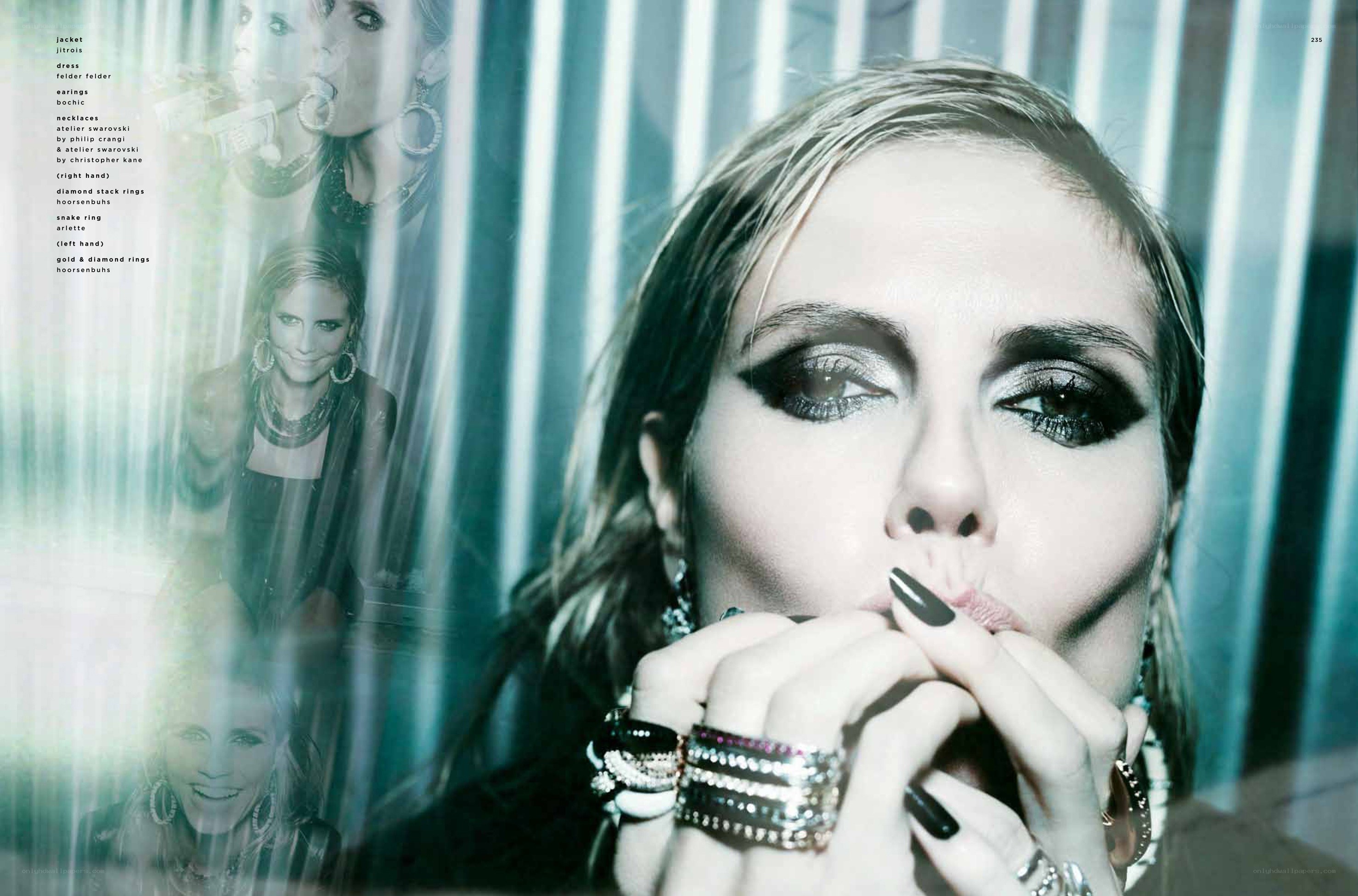 Fashion model with bold makeup