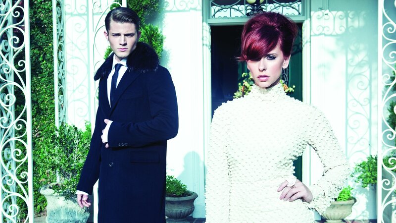 Fashion models in formal wear