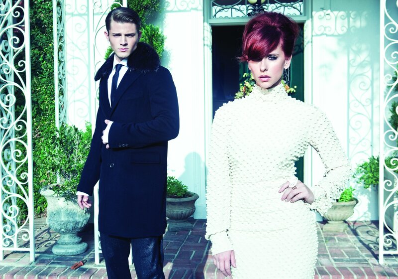 Fashion models in formal wear