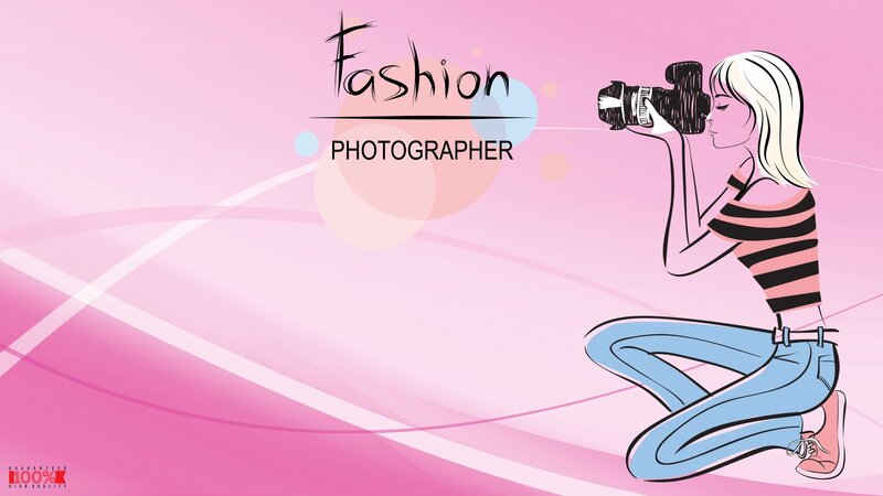 Fashion photographer illustration