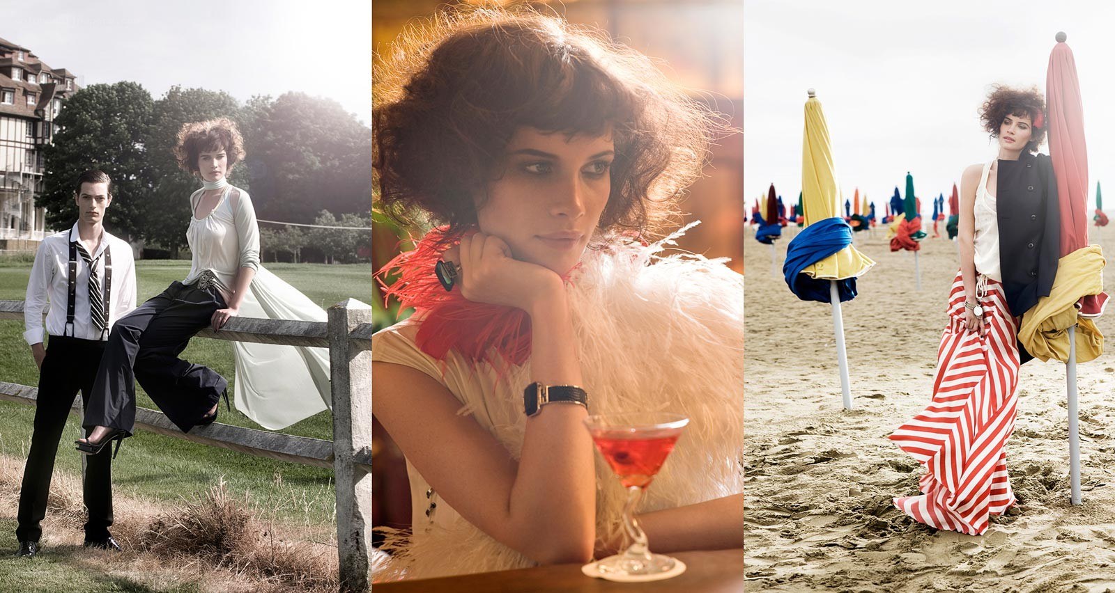 Fashion photoshoot collage