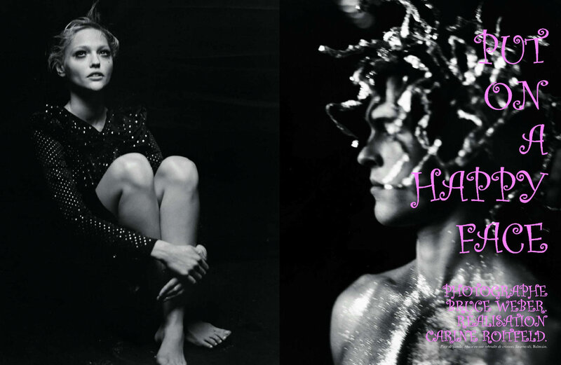 Fashion photoshoot with text overlay