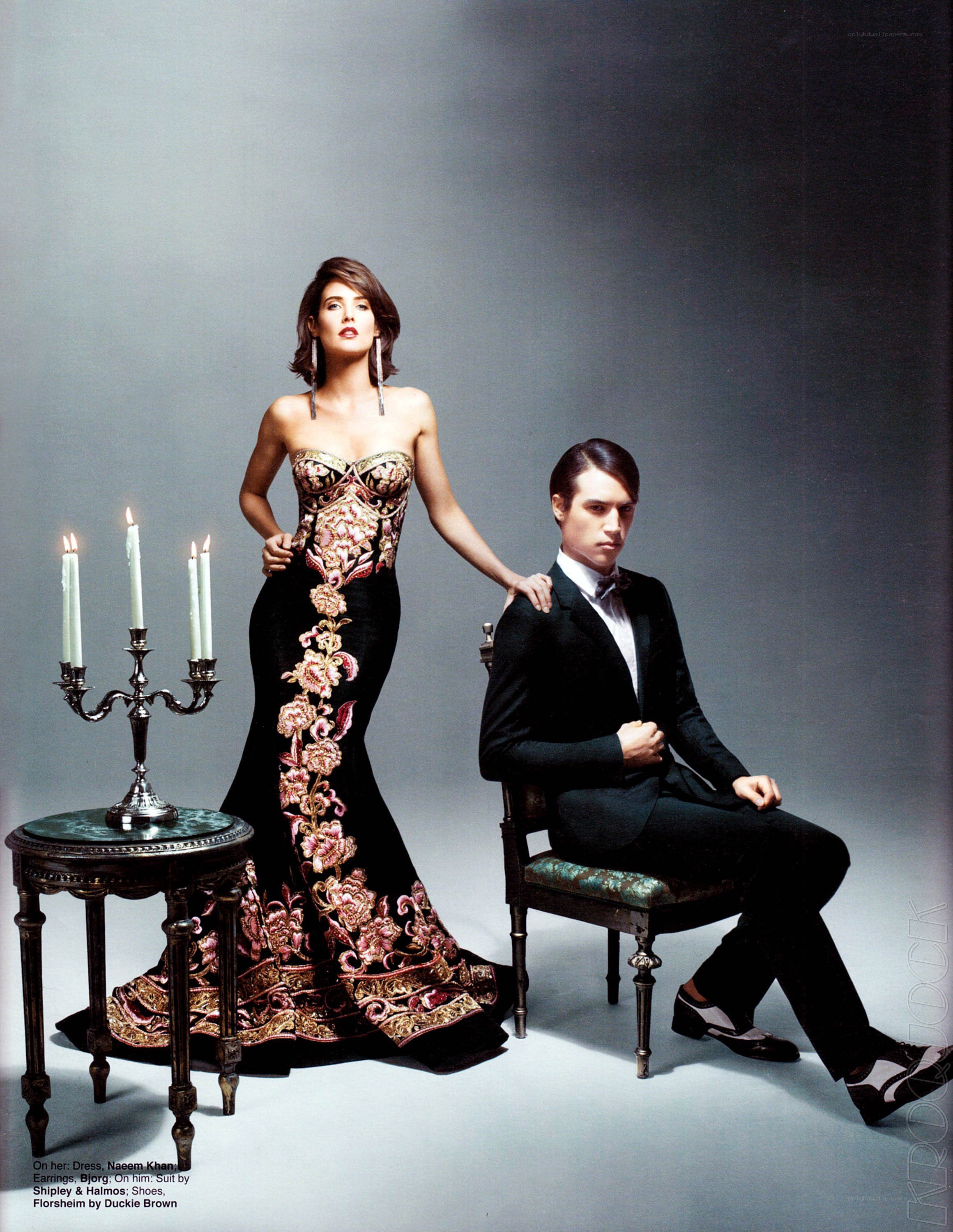 Fashion shoot with couple