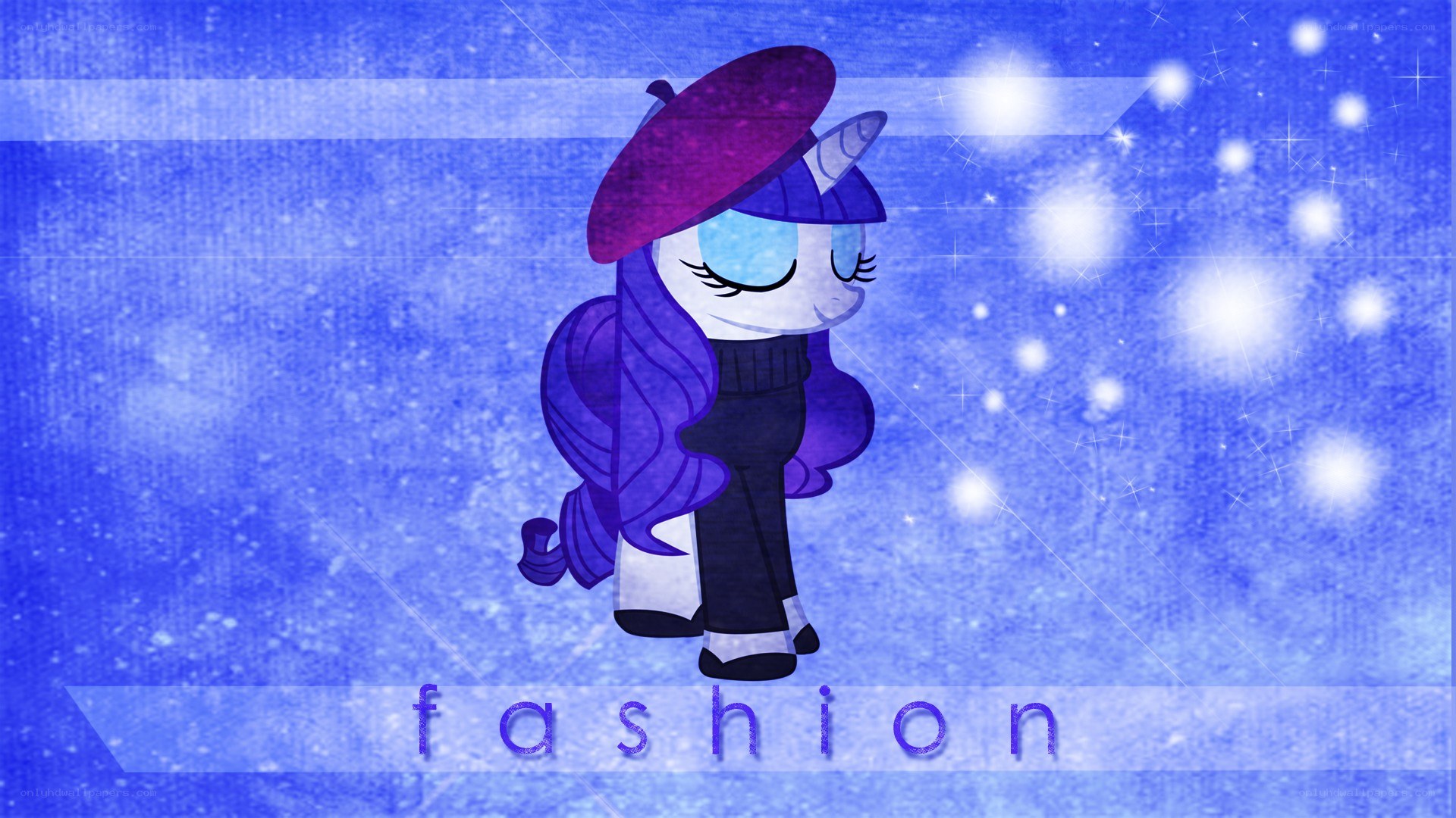 fashionable unicorn character