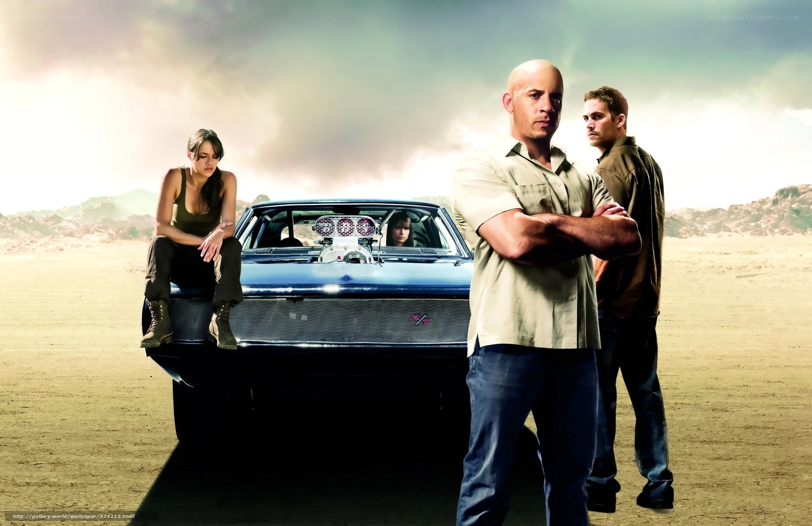 Fast and Furious cast in desert