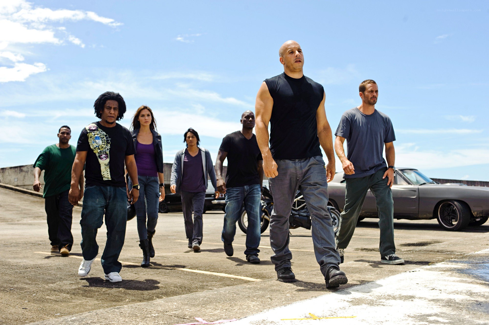 Fast and Furious cast walking