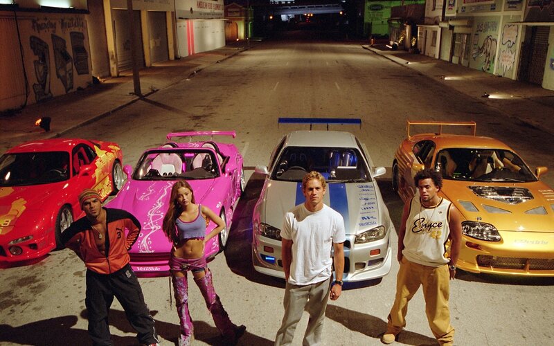 Fast and Furious cast with cars
