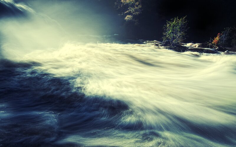 Fast-flowing River