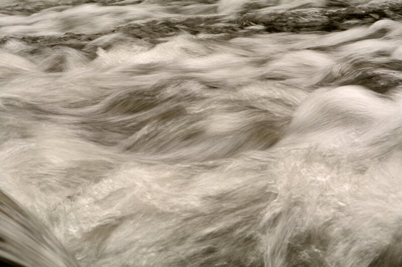 Fast-flowing River Water — Gray