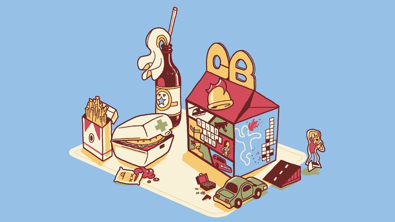 Fast food and toy chaos
