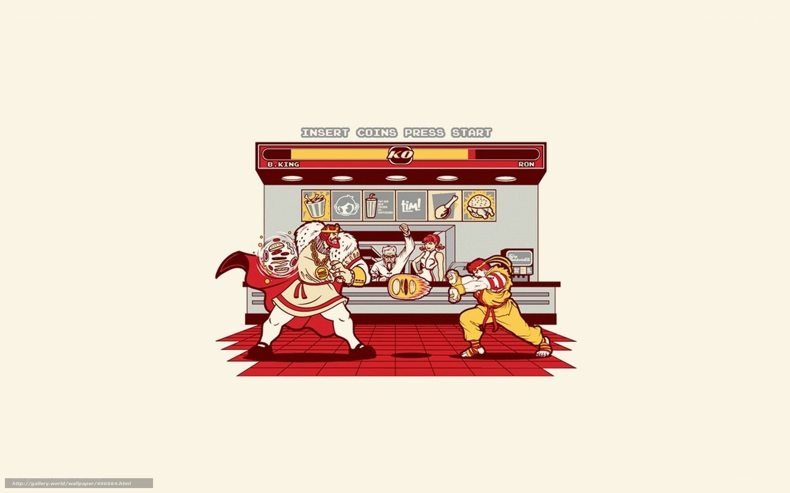 fast food fighter game