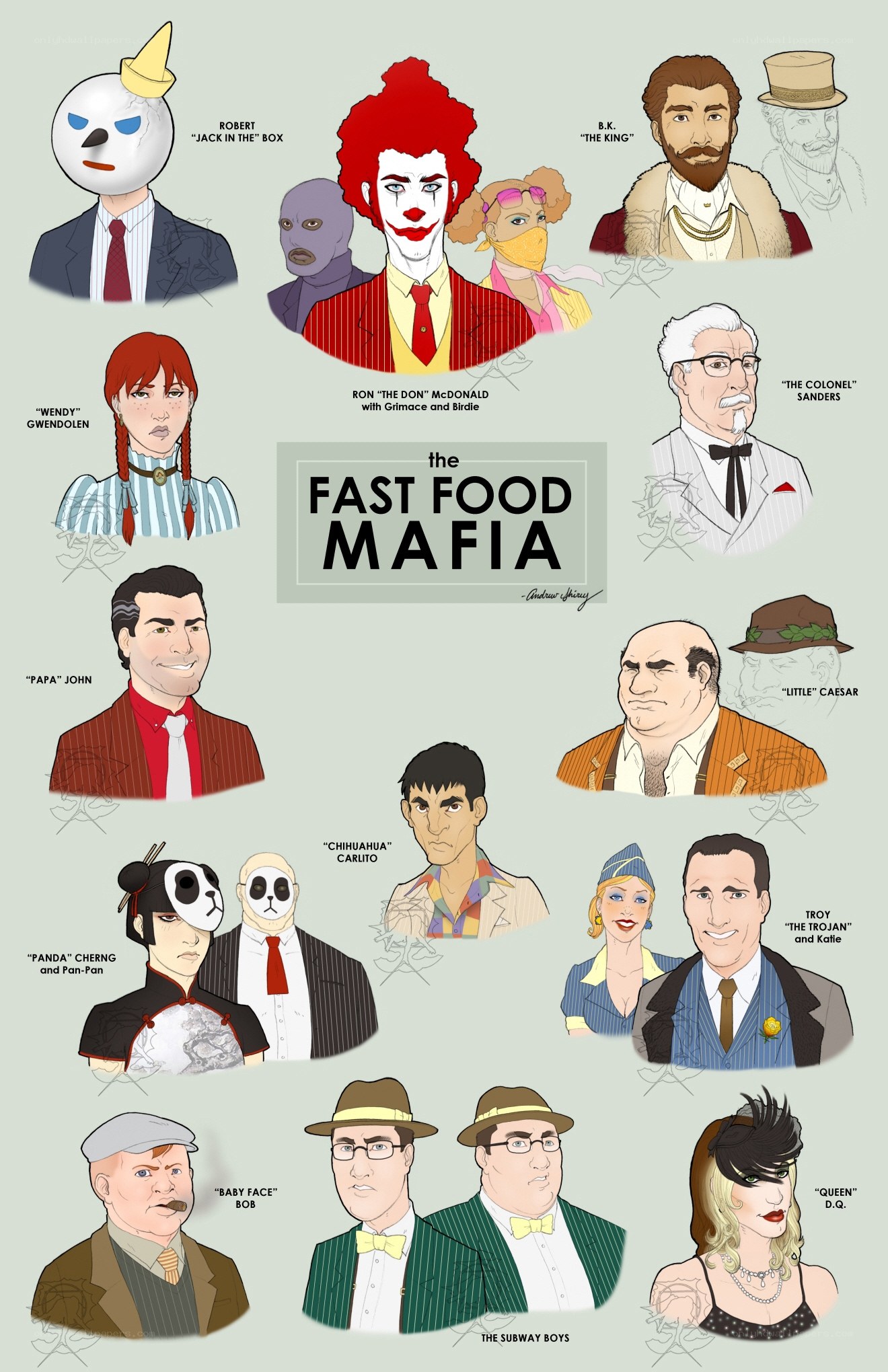 Fast Food Mafia Characters