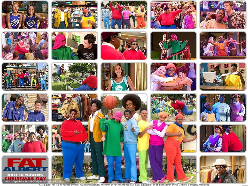 Fat Albert movie collage