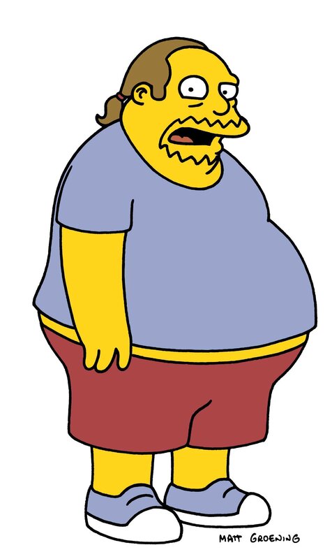 Fat character from The Simpsons