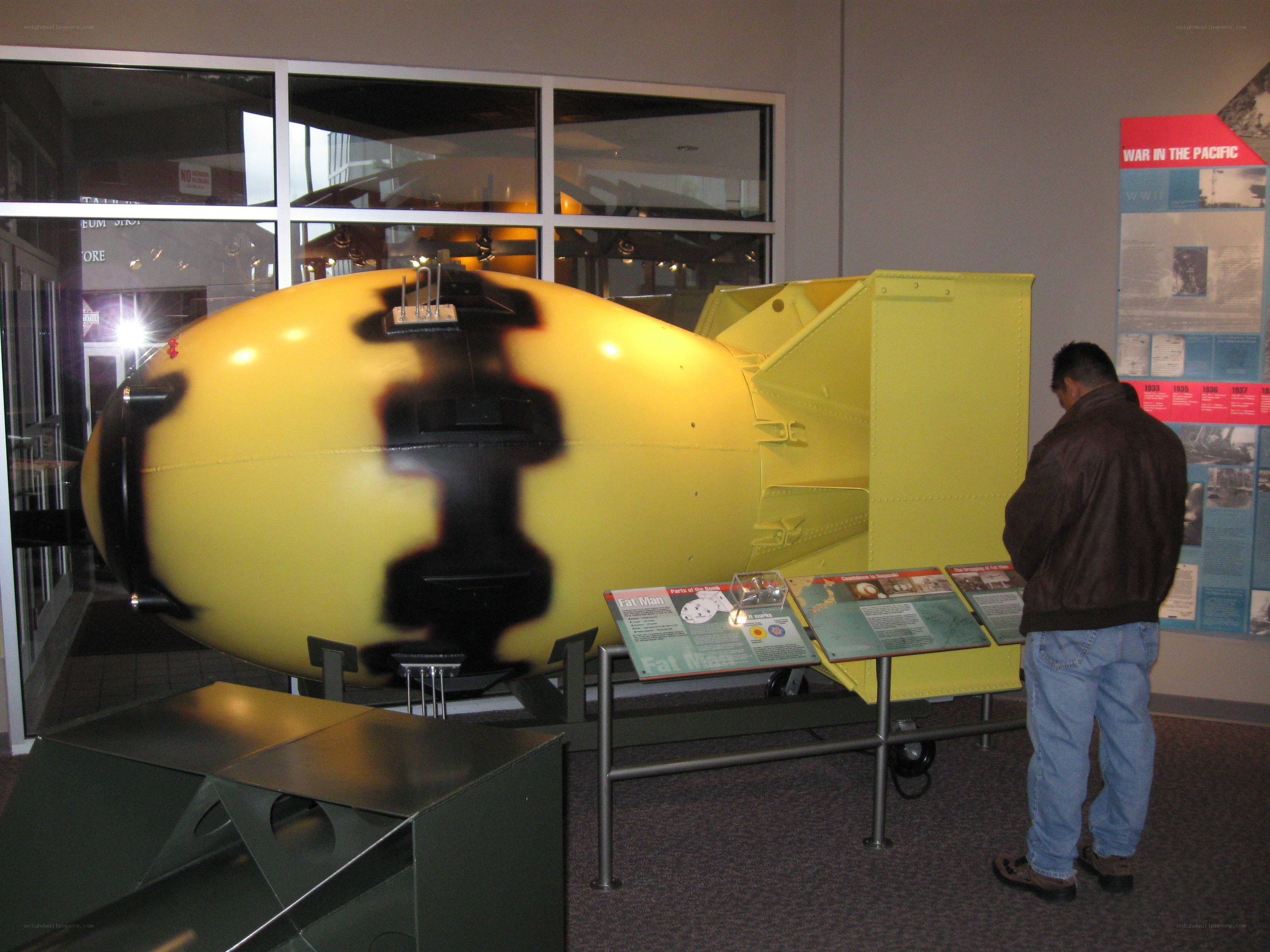 Fat Man bomb exhibit