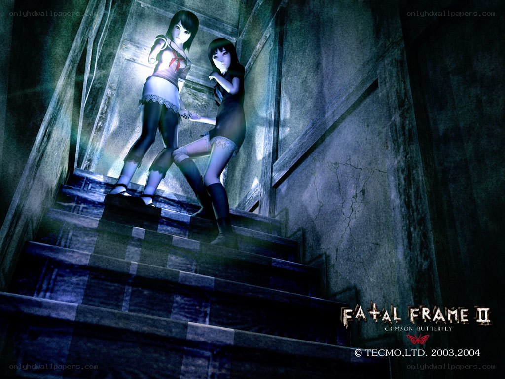 Fatal Frame II characters on stairs