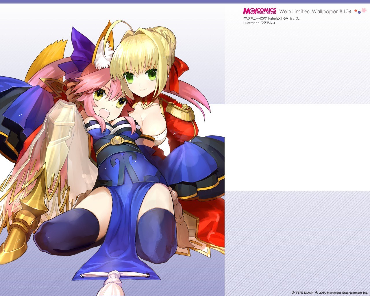 Fate/EXTRA characters illustration