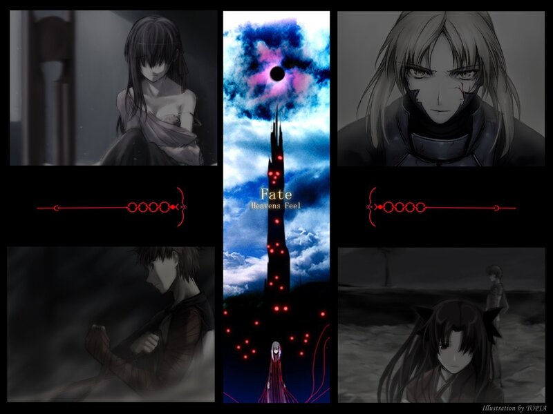 Fate series character collage