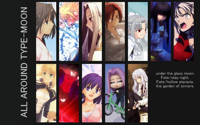 Fate series character collage