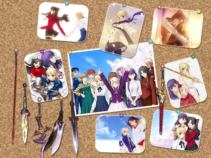 Fate/stay night character collage