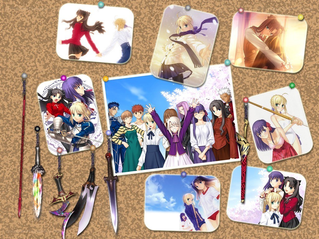 Fate/stay night character collage