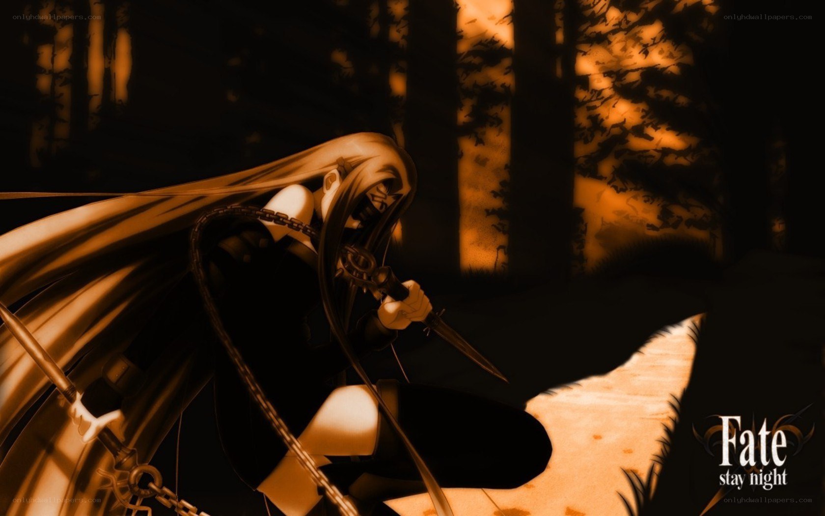 Fate/stay night character in forest