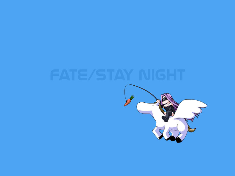 Fate/stay night character on pegasus