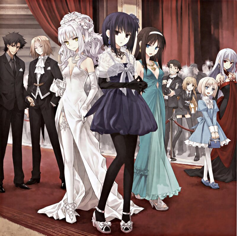 Fate/stay night characters at a gala