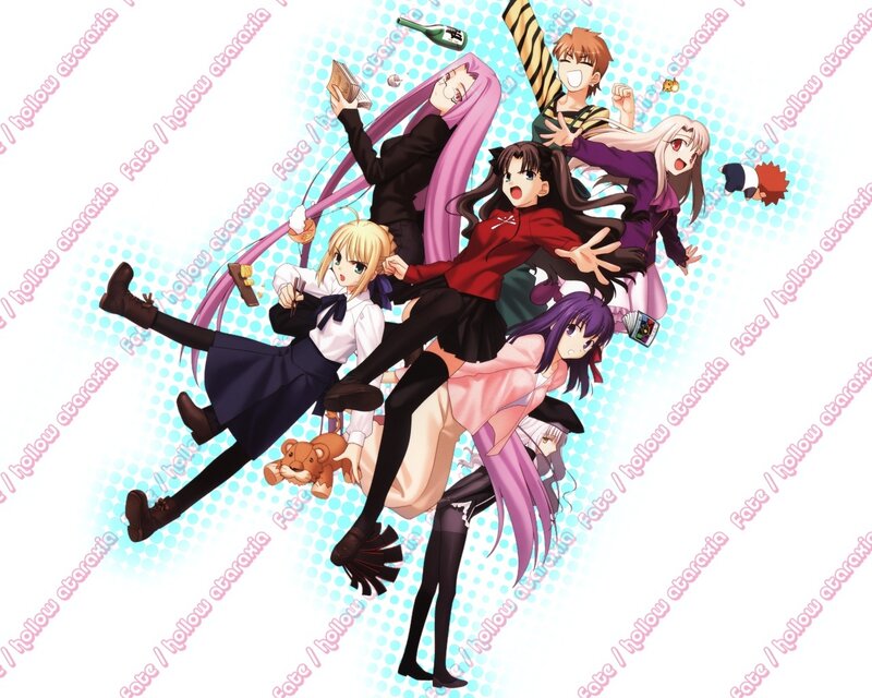 Fate/stay night characters collage