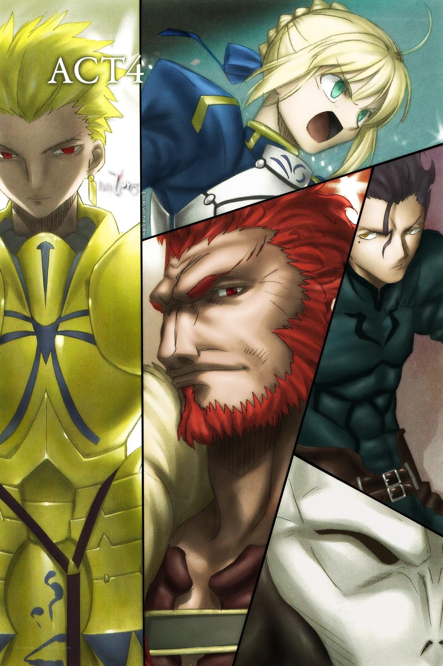 Fate/stay night characters collage